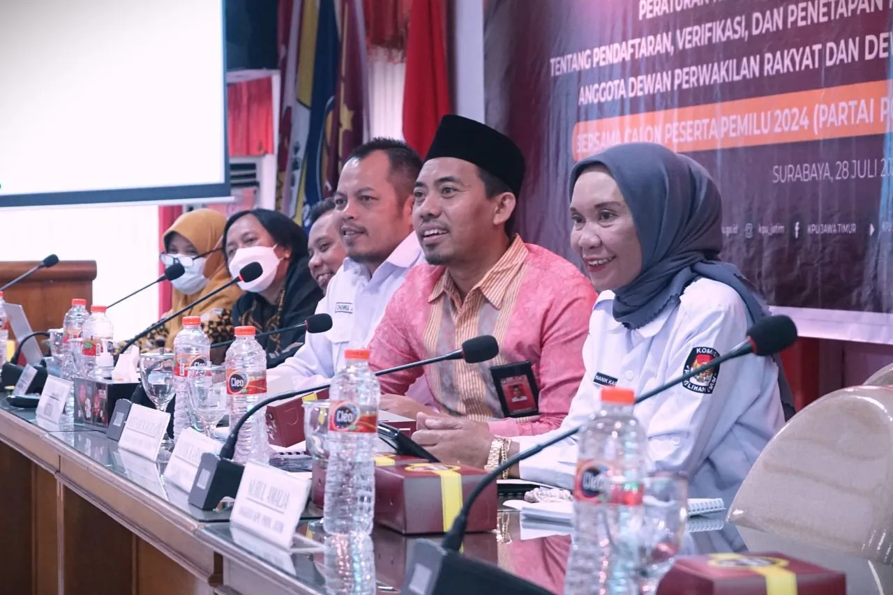 KPU Jatim Sosialisasikan Pendaftaran, Verifikasi, dan Penetapan Parpol Peserta Pemilu 2024