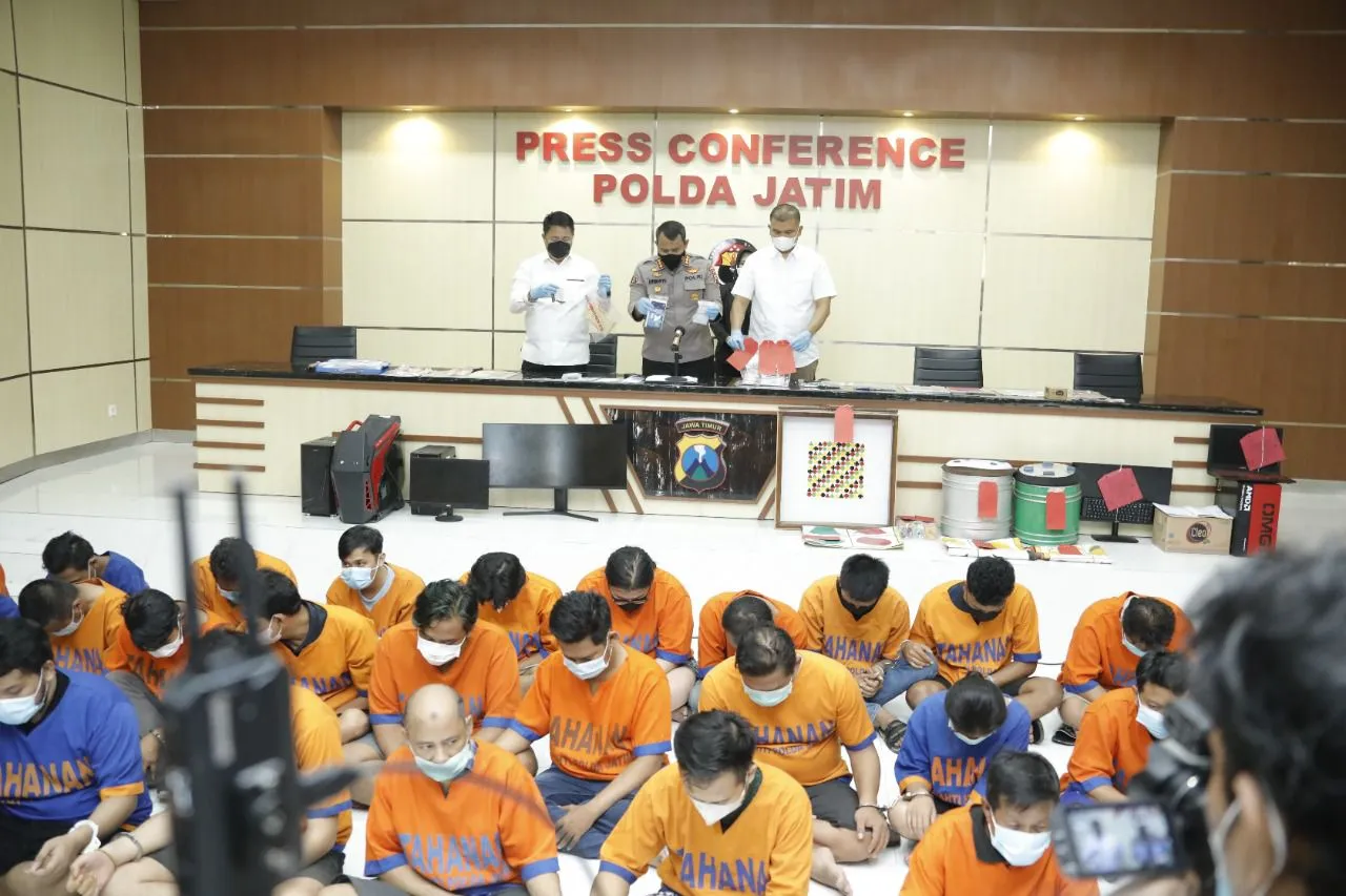 Polisi Tangkap 500 Tersangka 327 Kasus Judi Online di Jatim Sepanjang Tahun 2022