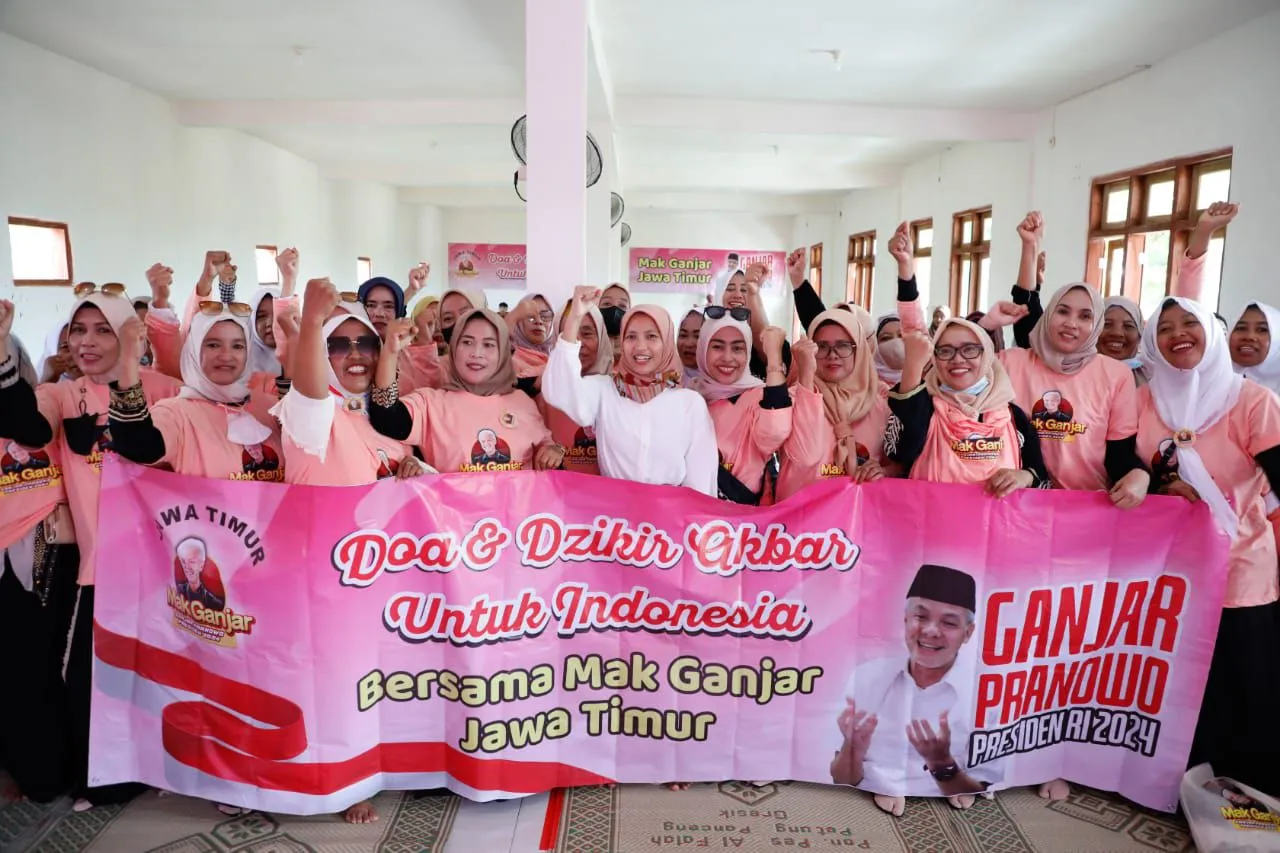 Emak-Emak di Gresik Dukung Ganjar Presiden 2024: Dia Paling Peka dengan Isu Perempuan