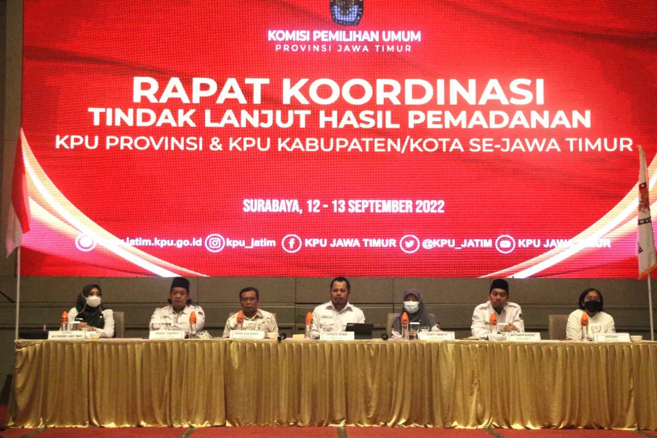 Jelang Tahapan Mutarlih, KPU Jatim Ajak Kerja Optimal Untuk Data Pemilih Semakin Mutakhir