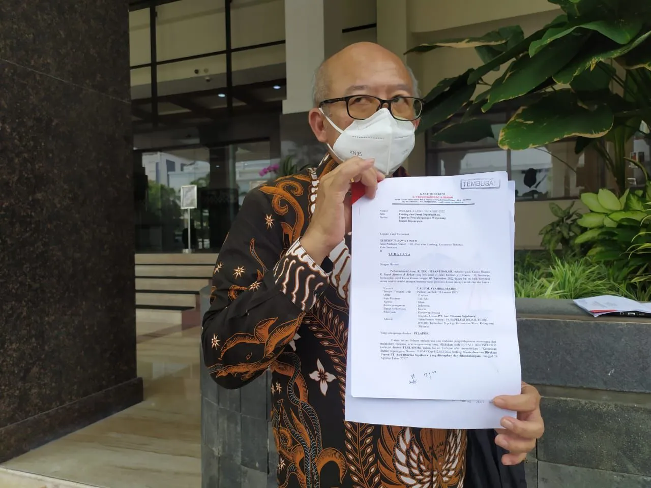 Mantan Dirut PT ADS Laporkan Bupati Bojonegoro ke Gubernur Khofifah, Ada Apa?