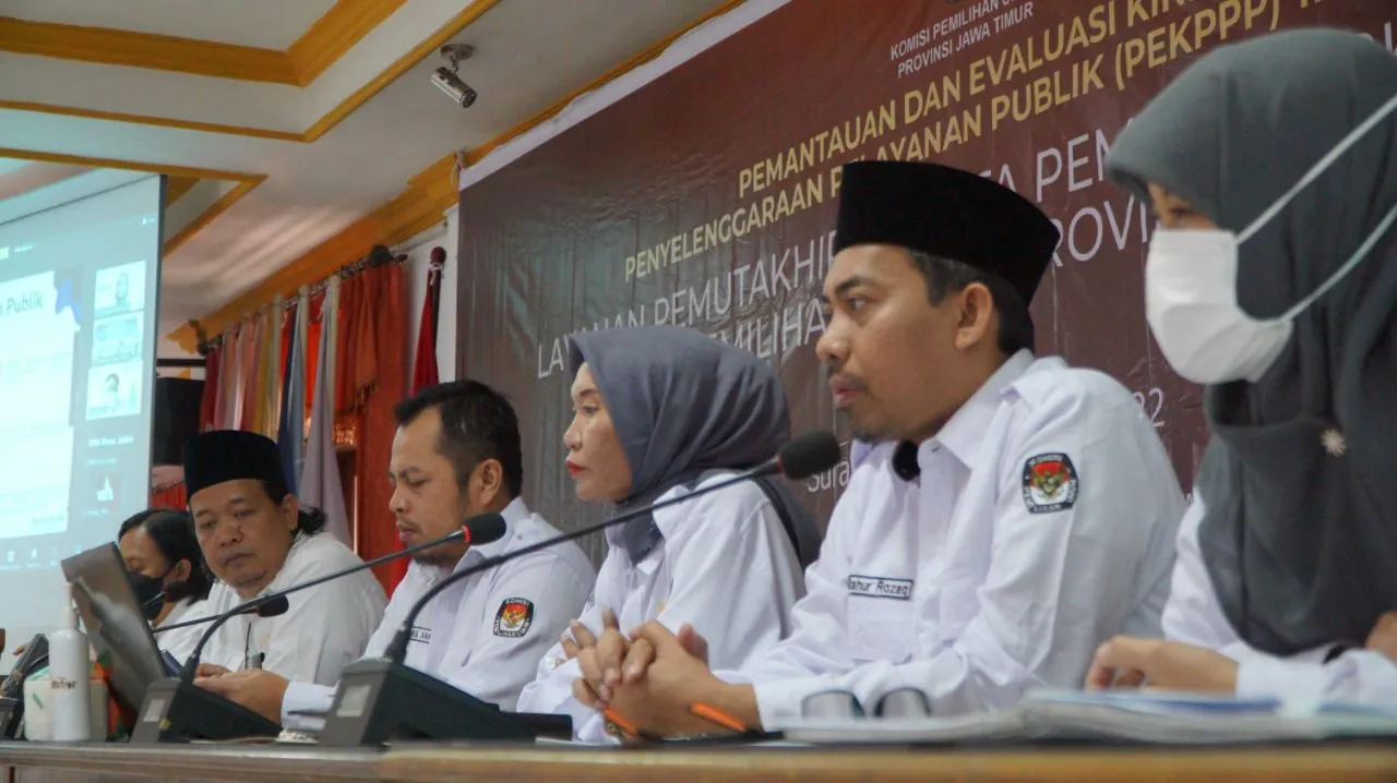KPU Jatim Ikuti Pemantauan dan Evaluasi Kinerja Penyelenggaraan Pelayanan Publik bersama Kemenpan RB