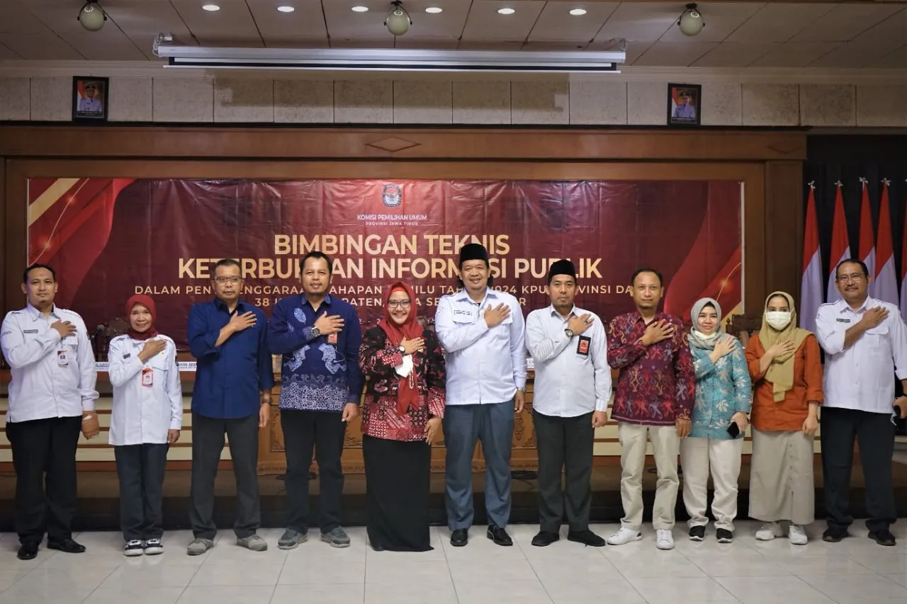 KPU Jatim Gelar Bimtek Keterbukaan Informasi Publik