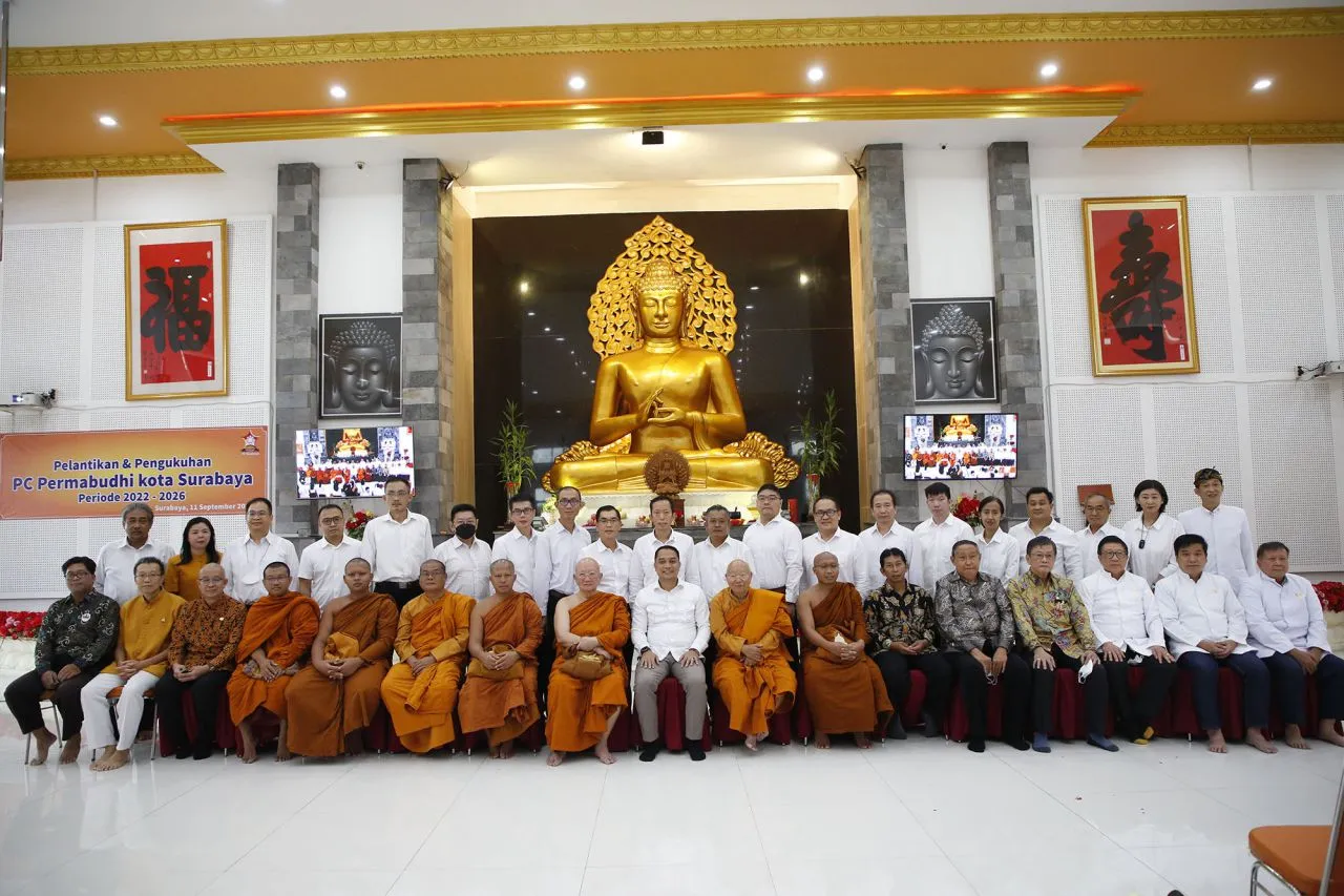 Lantik PC Persatuan Umat Buddha Indonesia - Surabaya, Wali Kota Eri Cahyadi Ajak Perkuat Toleransi