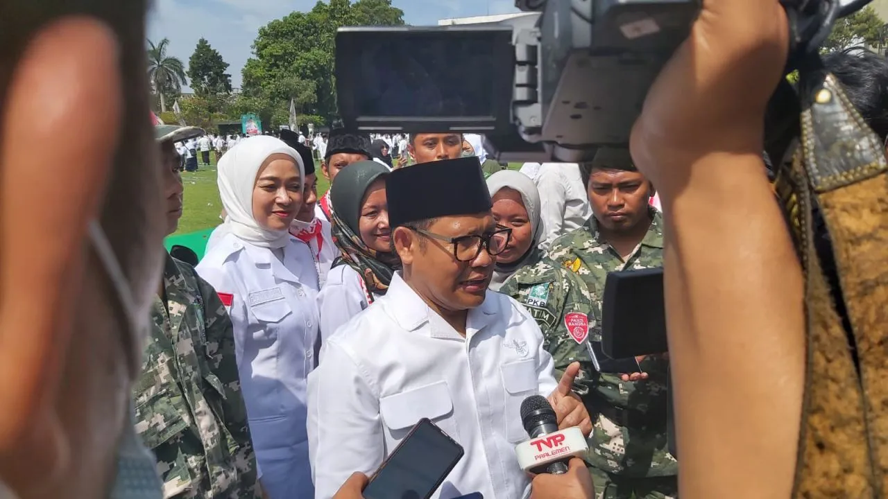 Dihadapan 9.999 Santri, Gus Muhaimin Tegaskan Santri Garda Depan Menuju Indonesia Sejahtera