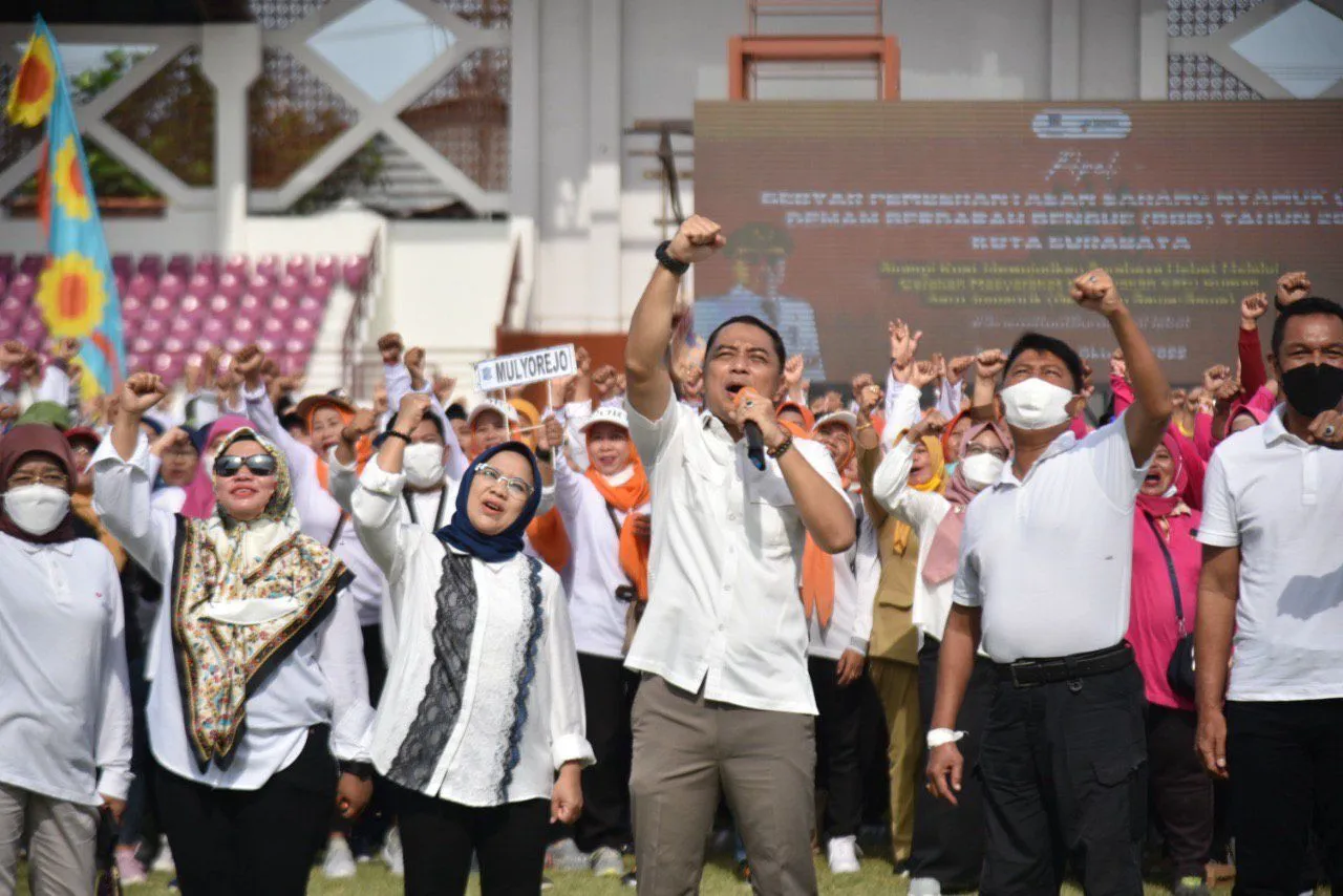 Lawan DBD, Warga di Surabaya Kompak Kembali Gencarkan PSN