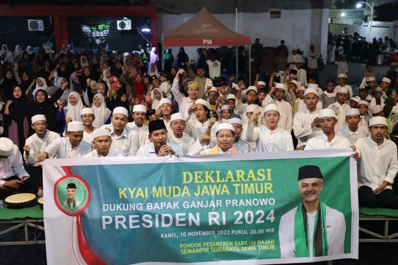 Dinilai Relegius dan Humanis, Kyai Muda Jatim Deklarasi Dukung Ganjar Presiden 2024