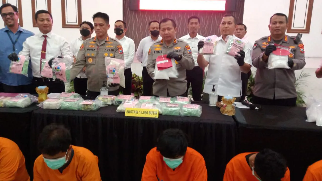 Polisi Bekuk Tujuh Kurir Narkoba Jaringan Internasional, 36 Kg Sabu Disita