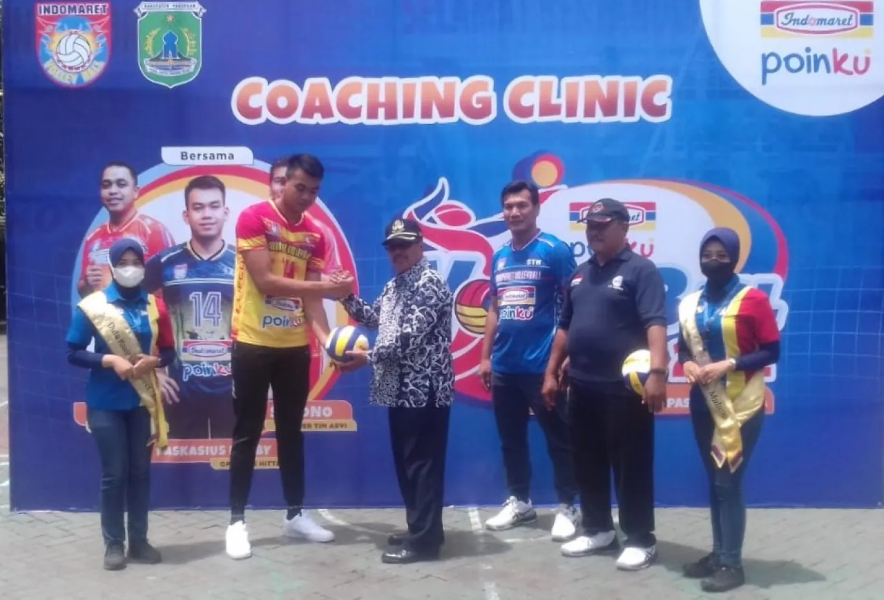 Indomaret Gelar Coaching Clinic dan Kejuaraan Voli di Pasuruan