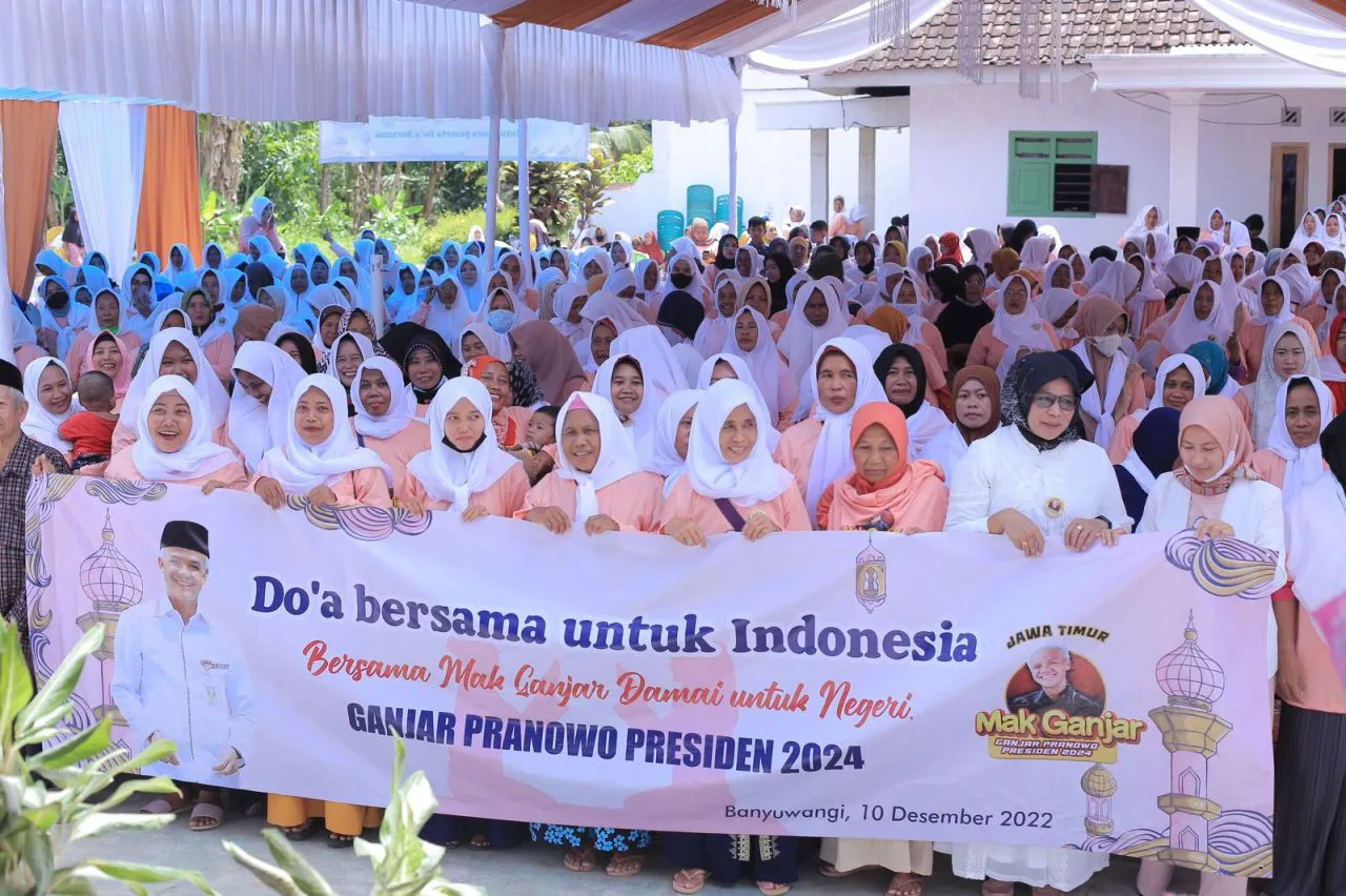 Gelar Dzikir dan Doa, Mak Ganjar Jatim Perkuat Jaringan 'Akar Rumput' di Banyuwangi