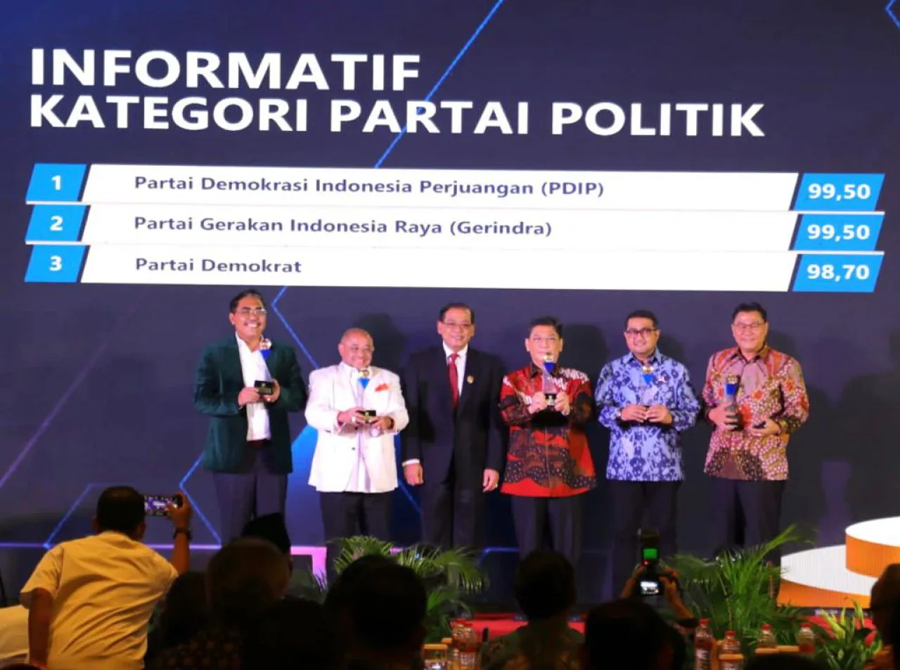 Dipimpin AHY, Partai Demokrat Raih Predikat Partai Paling Informatif dari KIP-RI