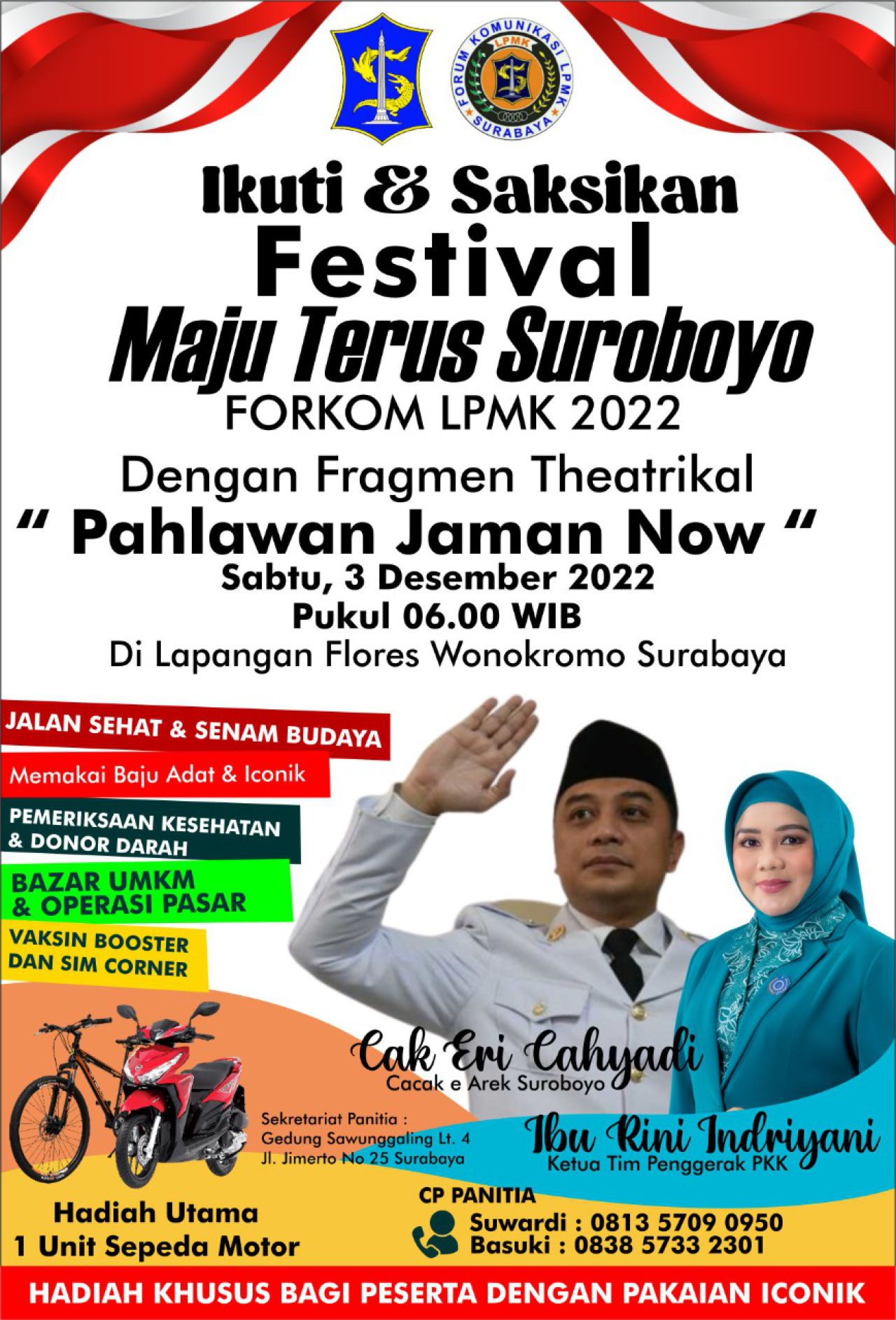 Festival Maju Terus Suroboyo Suguhkan Teatrikal "Pahlawan Jaman Now"
