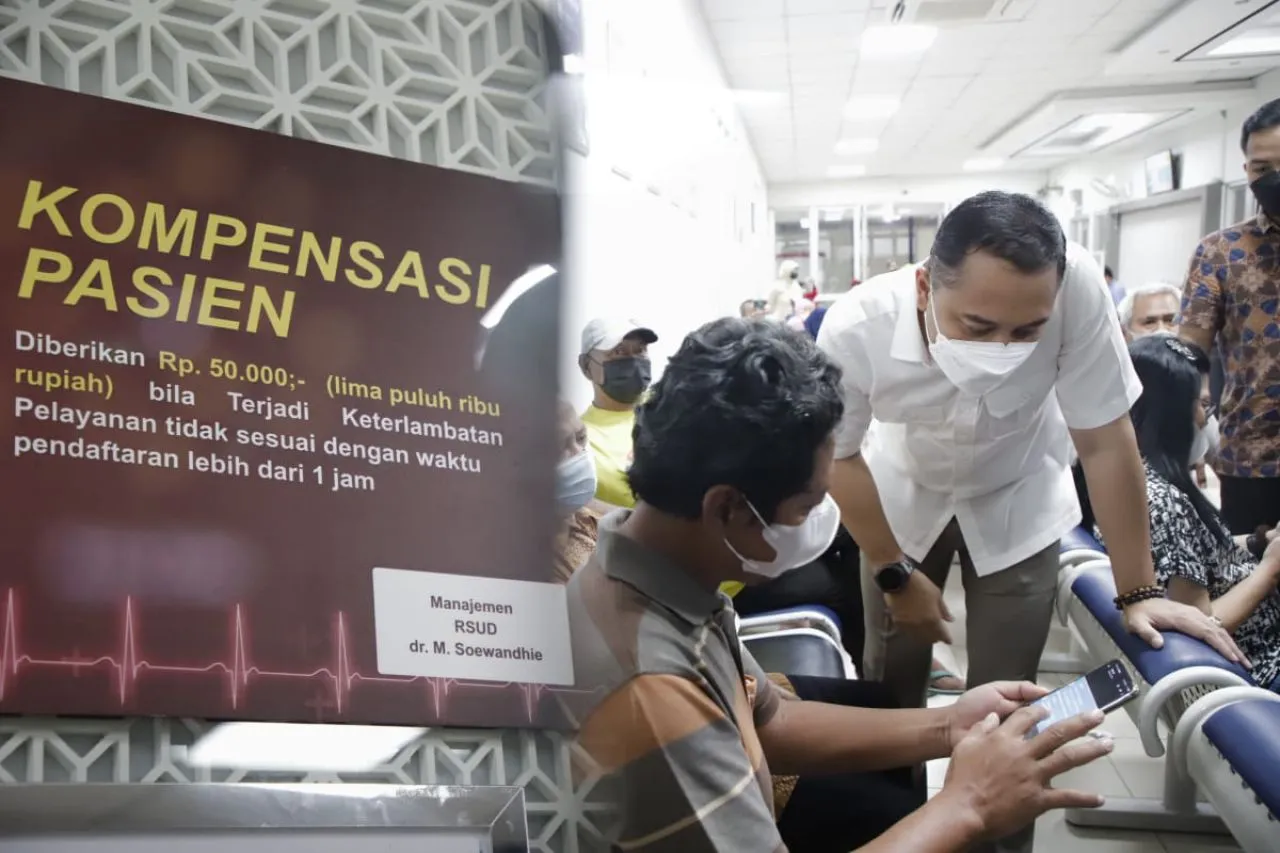 Catat Rek! Ada Kompensasi Rp 50 Ribu di RSUD Soewandhie dan BDH Surabaya Atas Keterlambatan Pelayanan