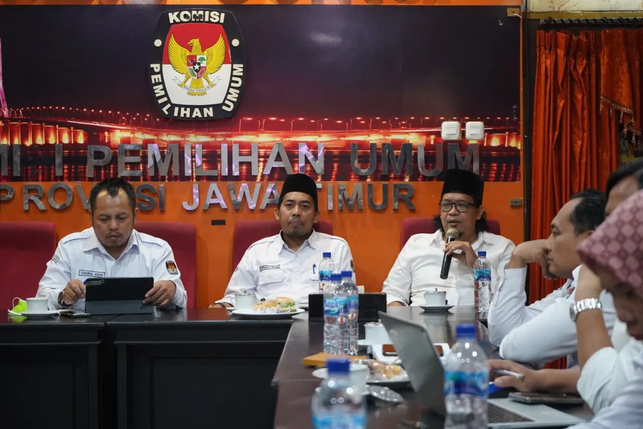 KPU Jatim Terima Kunjungan Posnu Jawa Timur dan DPD Pertuni Jawa Timur