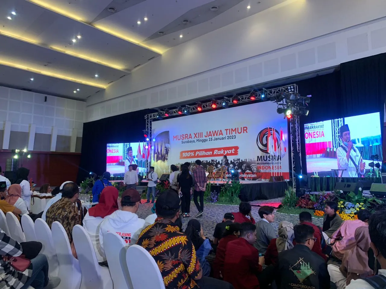 Nama Prabowo Capres Bergema di Lokasi Musra XIII Jatim