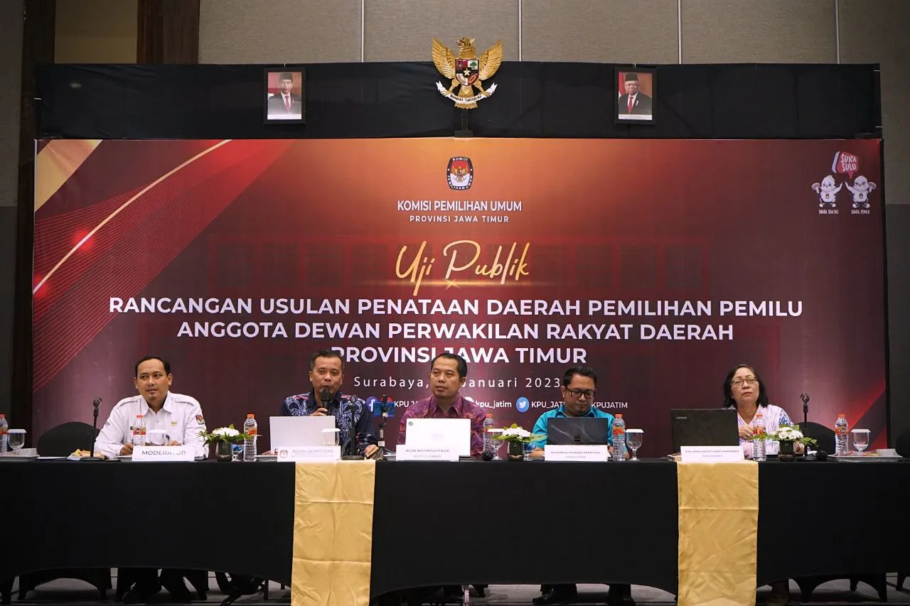 KPU Jatim Gelar Uji Publik Usulan Tiga Rancangan Penataan Dapil