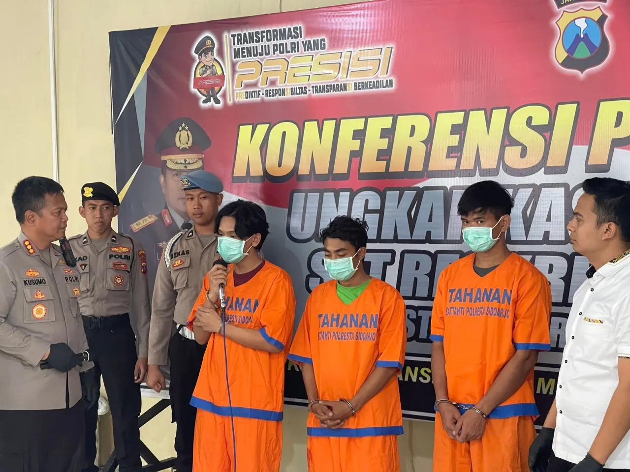 Polisi Berhasil Amankan Pelaku Pengeroyokan Hingga Tewas di Sidoarjo