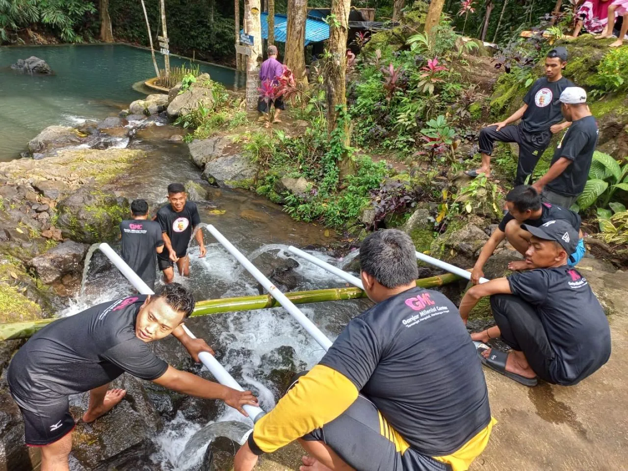 Aksi Nyata Ganjar Milenial Center Bersama Komunitas Motor Untuk Kemajuan Wisata Goa Sodong