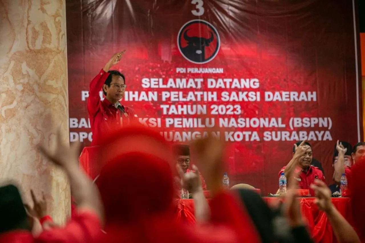 Jemput Kemenangan di Pemilu 2024, PDIP Surabaya Persiapkan 16.320 Saksi TPS