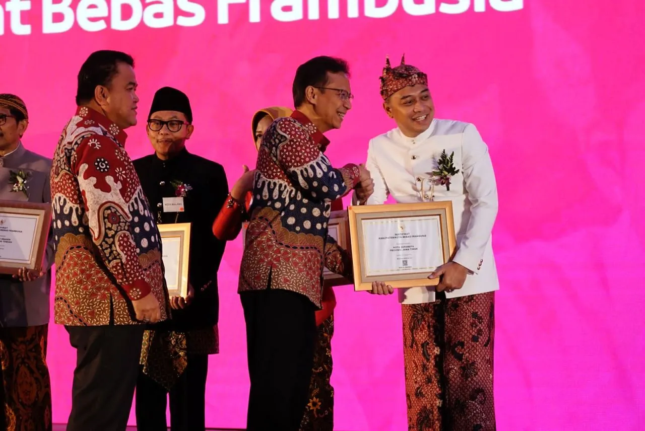 Surabaya Terima Sertifikat Bebas Frambusi dari Kemenkes RI