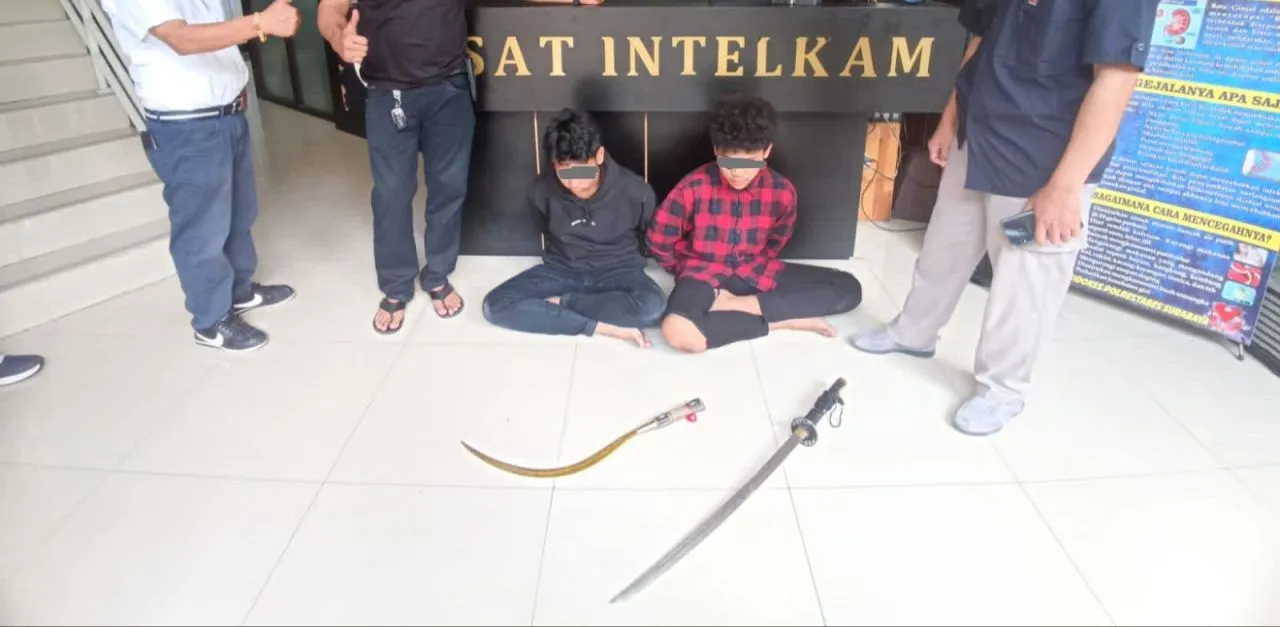 Polisi Bubarkan Tawuran Antar Gengster di Surabaya, Dua Pemuda Berhasil Diamankan