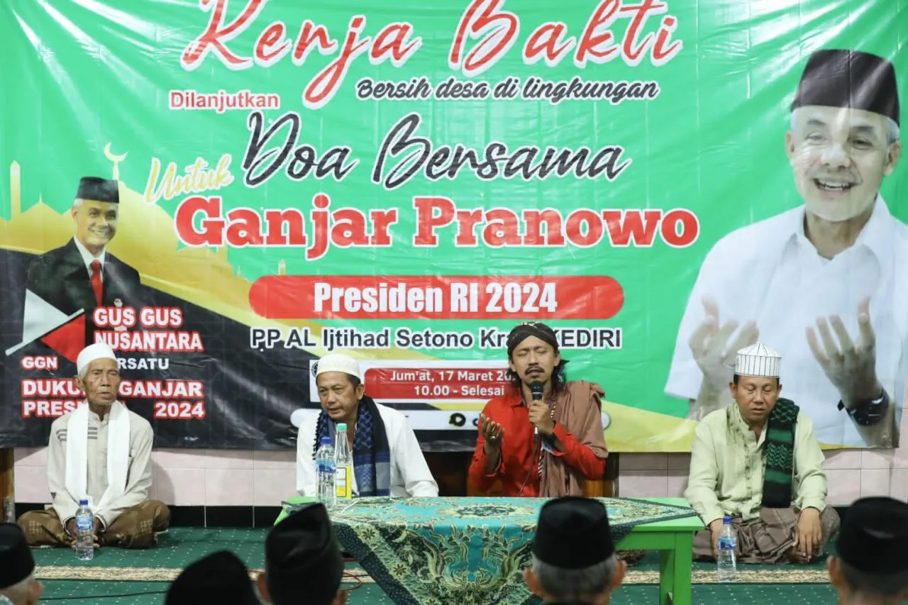 Sambut Ramadan, GGN Dukung Ganjar Gelar Tradisi Megengan di Ponpes Kediri