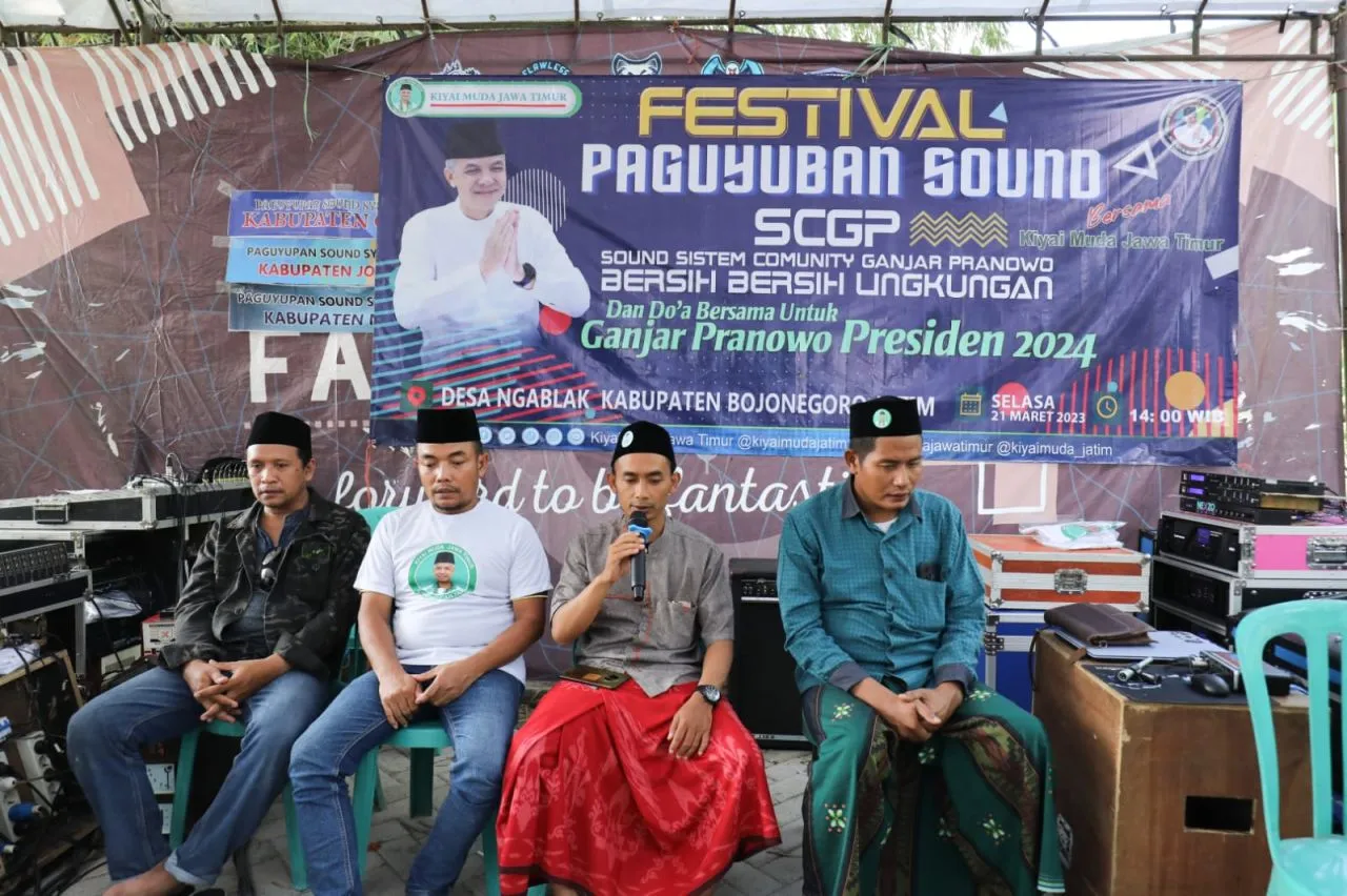 Kyai Muda Dukung Ganjar Gandeng Paguyuban Soundsystem Gelar Doa Bersama