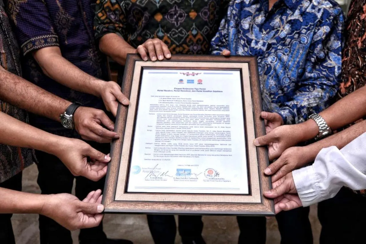 Resmi Dukung Anies Nyapres: NasDem, Demokrat dan PKS Tanda Tangani Piagam Kerjasama