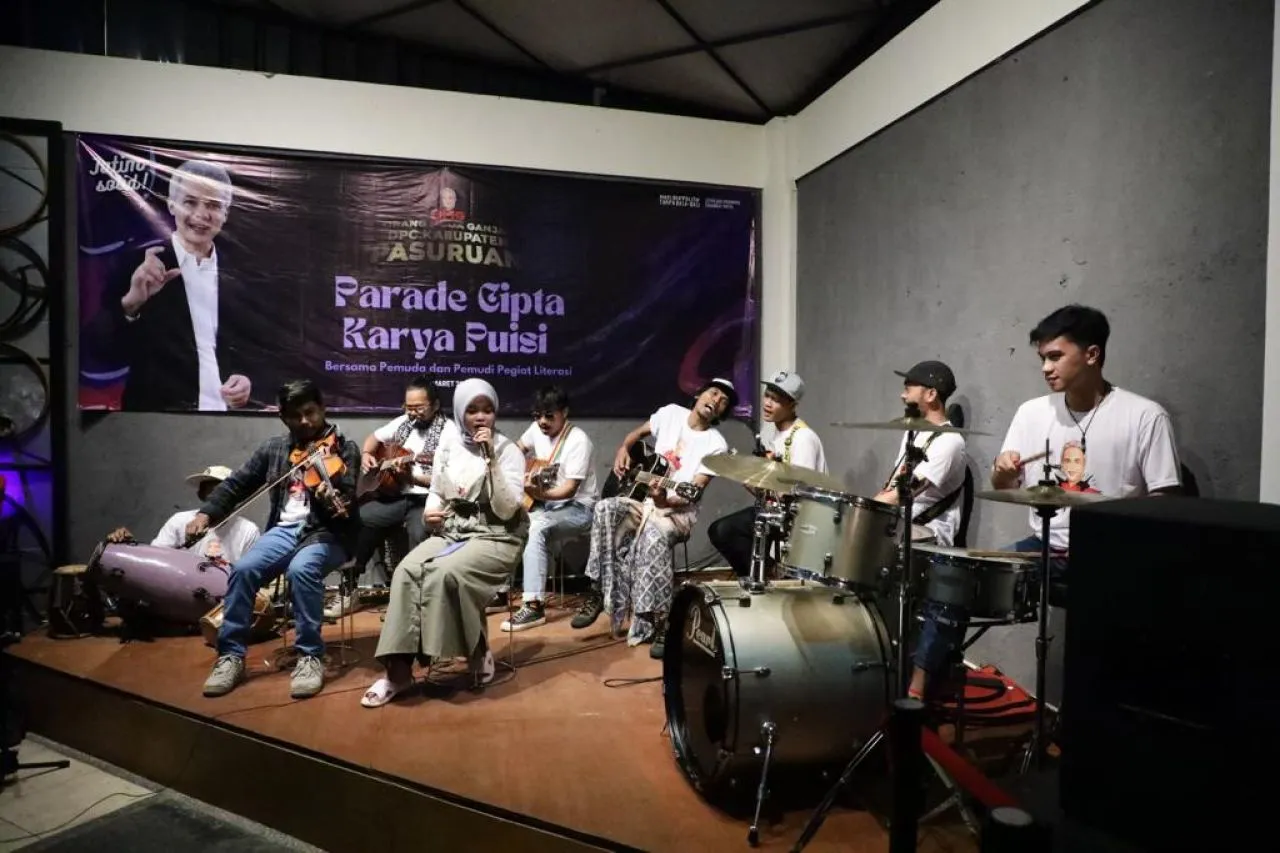 Melalui Parade Puisi, Orang Muda Ganjar Ingin Tingkatkan Semangat Literasi Milenial Pasuruan