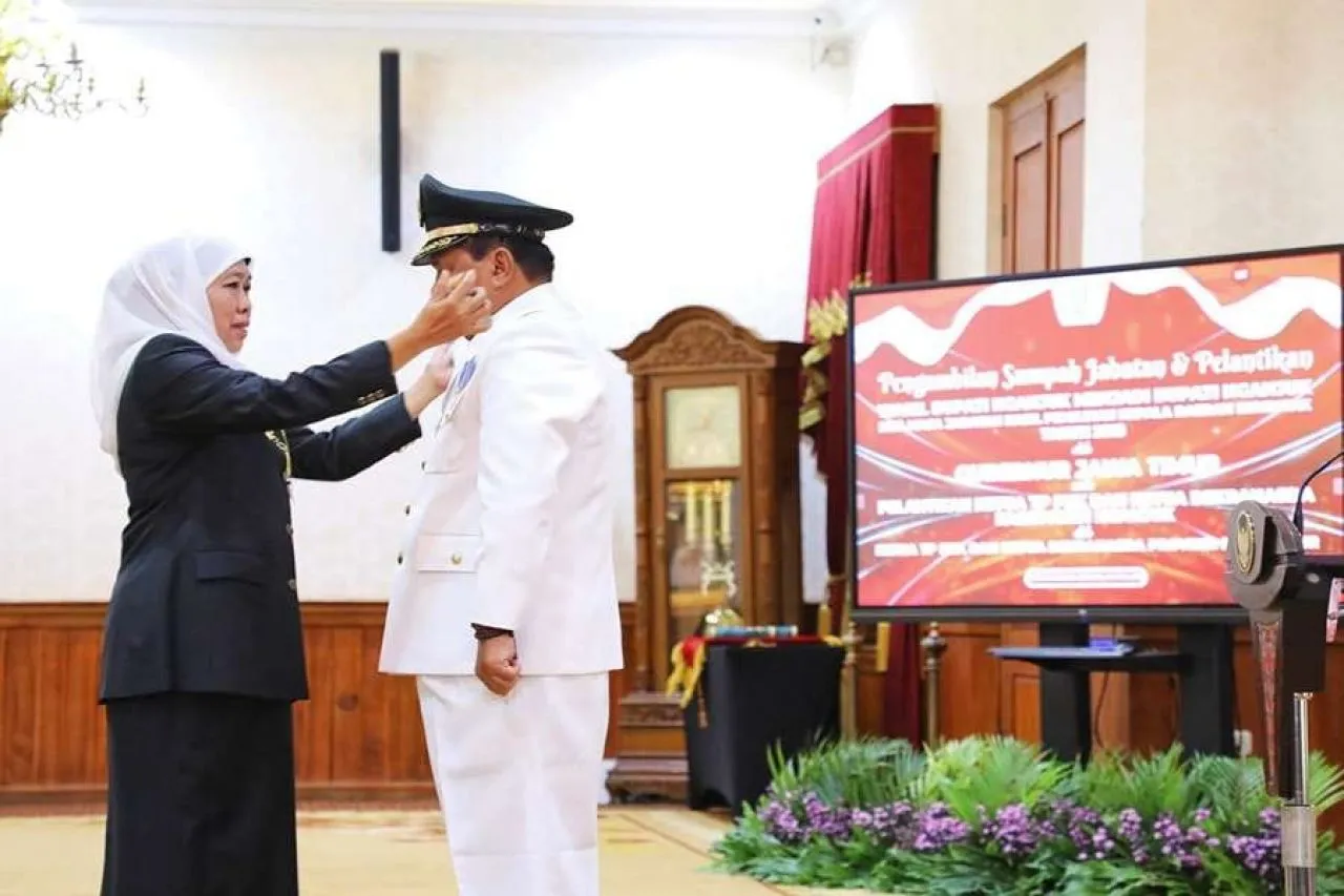 Marhaen Jumadi Resmi Jabat Bupati Nganjuk, Ini Pesan Khusus Said Abdullah