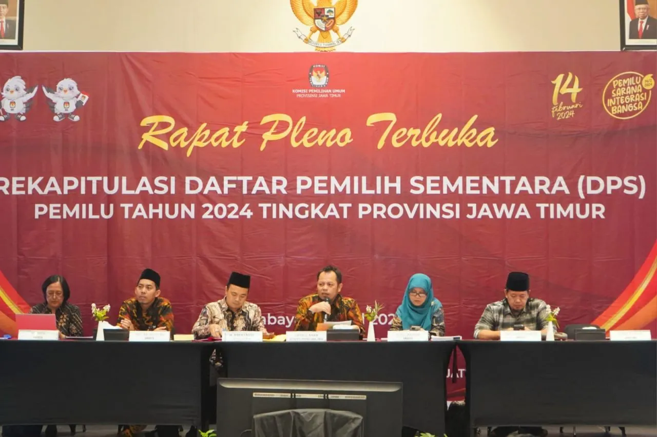 KPU Jatim Tetapkan 31.570.088 Orang Daftar Pemilih Sementara untuk Pemilu 2024
