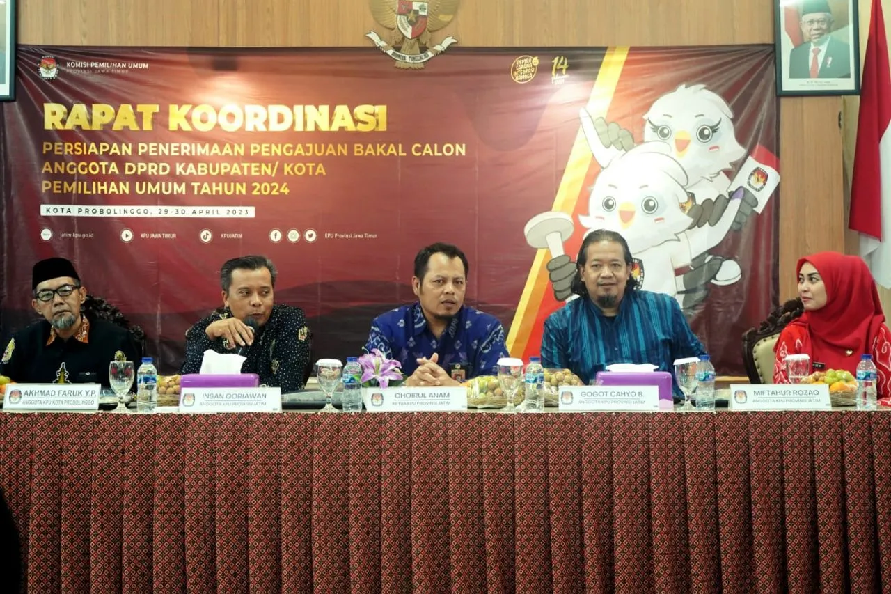 KPU Jatim Rakor Persiapan Pengajuan Bakal Calon Anggota Legislatif