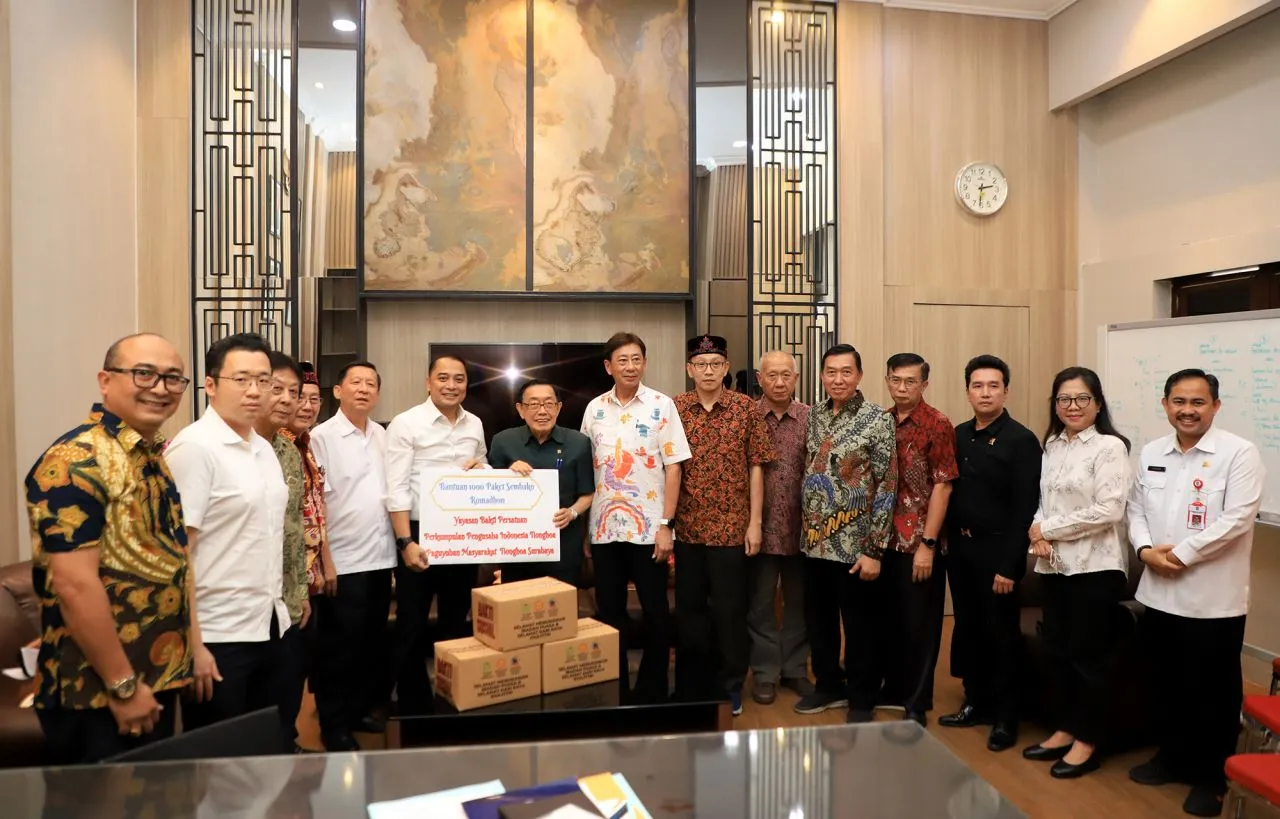 Yayasan Bhakti Persatuan Sumbang 1000 Paket Sembako Ramadhan untuk Warga Surabaya