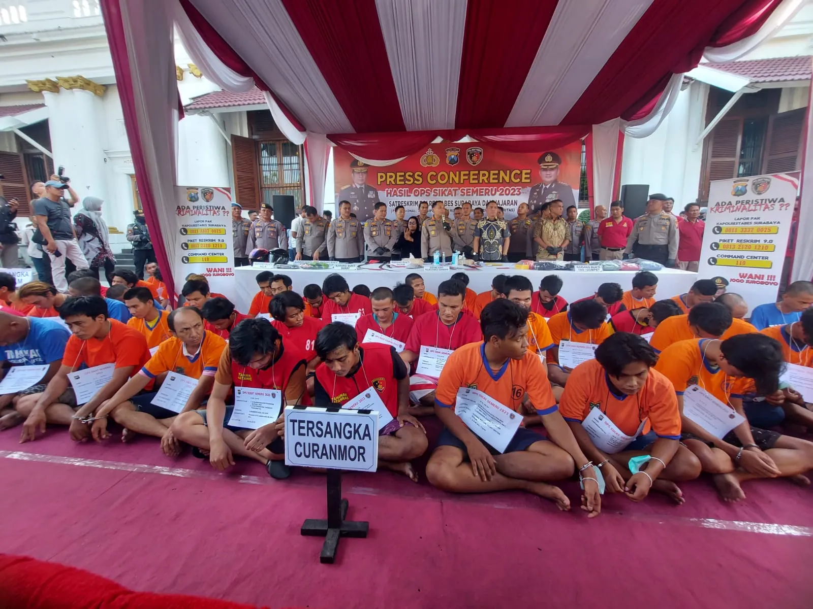 Operasi Sikat Semeru 2023, Polisi Ungkap 177 Kasus Pencurian dan 100 Tersangka
