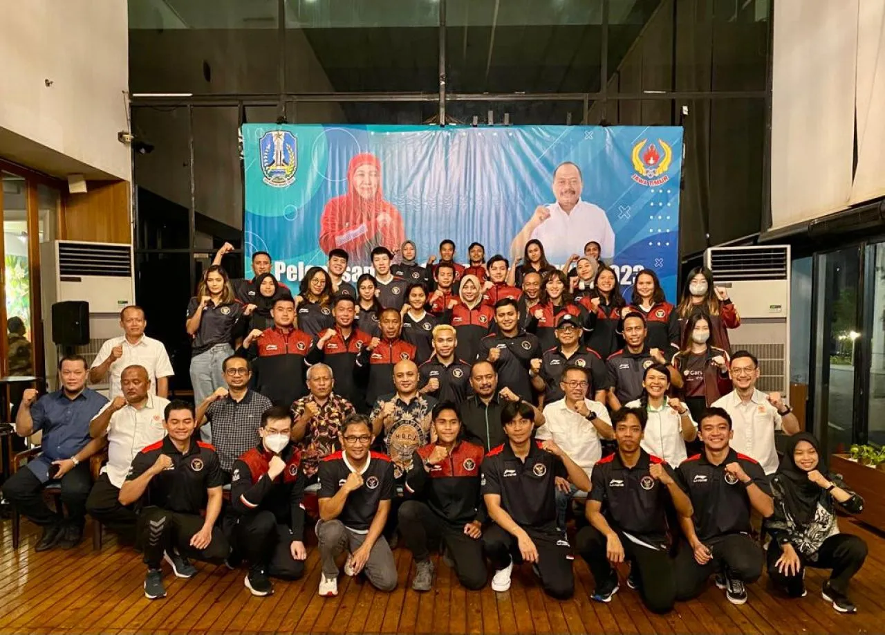 KONI Jatim Lepas 81 Atlet dan 21 Pelatih yang Berlaga di SEA Games XXXII Kamboja