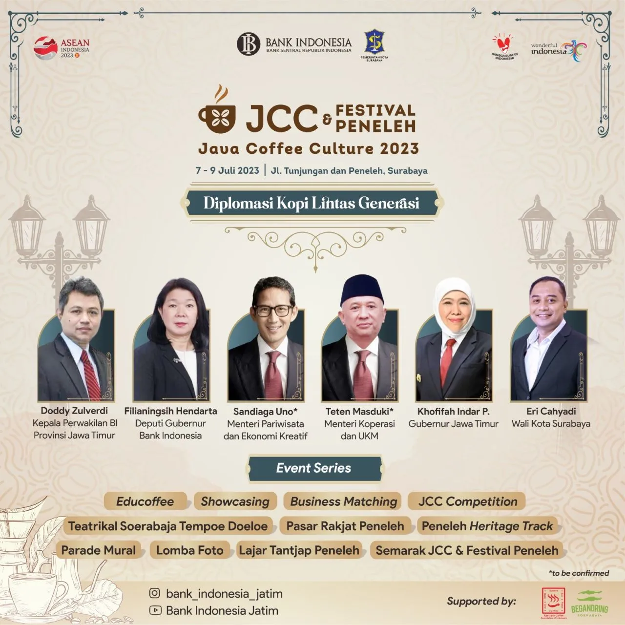 Java Coffee Culture 2023 dan Festival Peneleh Bakal Digelar Pekan Depan