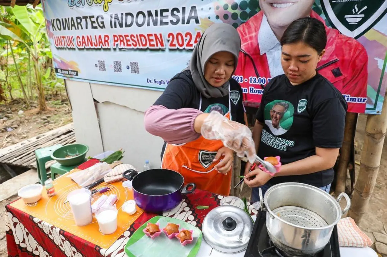 Berikan Ide Peluang Usaha, Kowarteg Dukung Ganjar Gelar Pelatihan Pembuatan Kue di Nganjuk