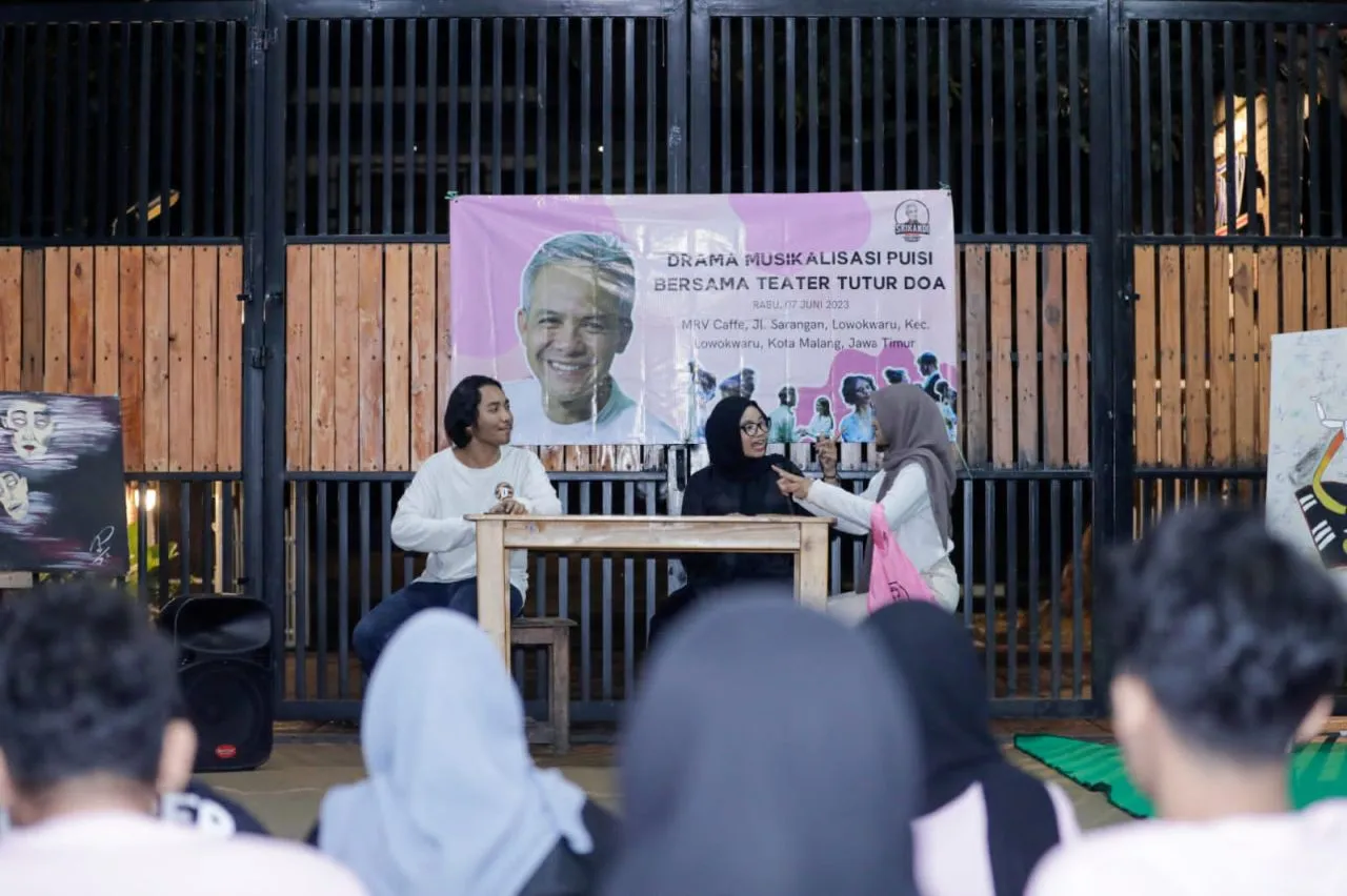 Srikandi Ganjar Bereng Komunitas Teater Pentaskan Drama dan Musikalisasi Puisi di Malang