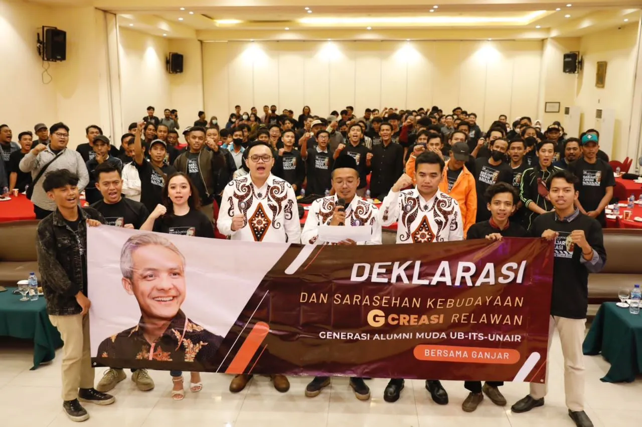 Alumni Muda dari 3 Kampus di Jatim Deklarasikan Dukungan untuk Ganjar Pranowo