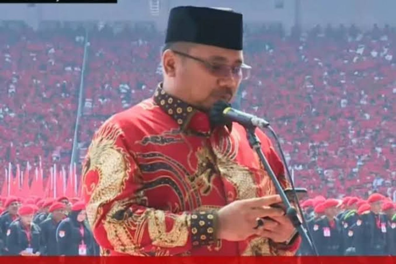 Gus Yaqut Bacakan Doa di Puncak Bulan Bung Karno, Ketua TMP Surabaya: Simbol Pertalian Erat Nasionalis-Relijius