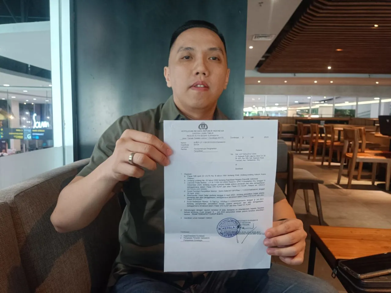 Meski Sudah SP3 Joy Sanjaya Tjwa Berbesar Hati Kembalikan Dana