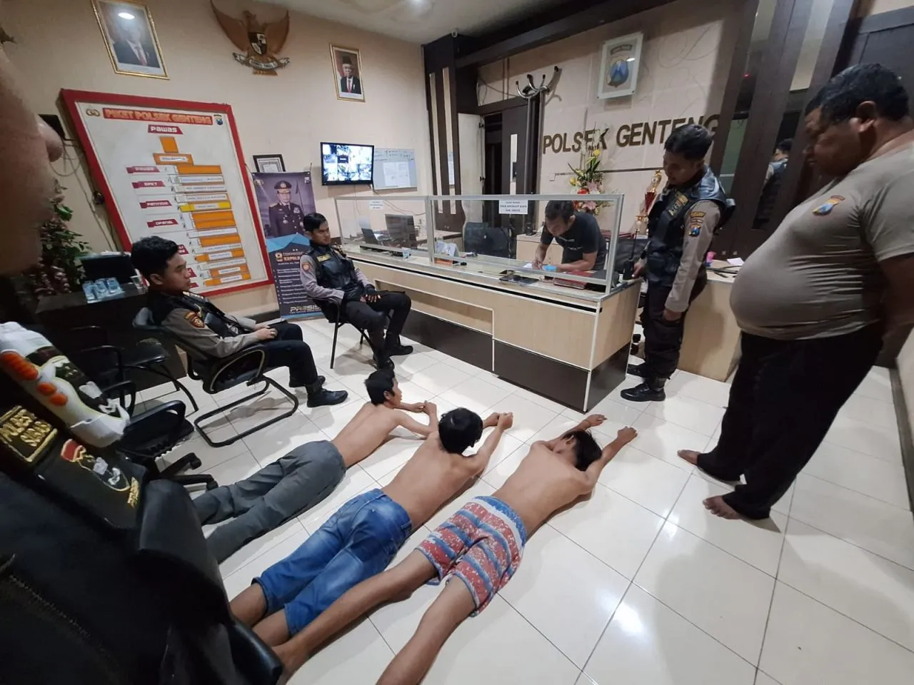 Polisi Amankan Tiga Aggota Gangster KeclakfighterY dan Sidoarjo Wonder full