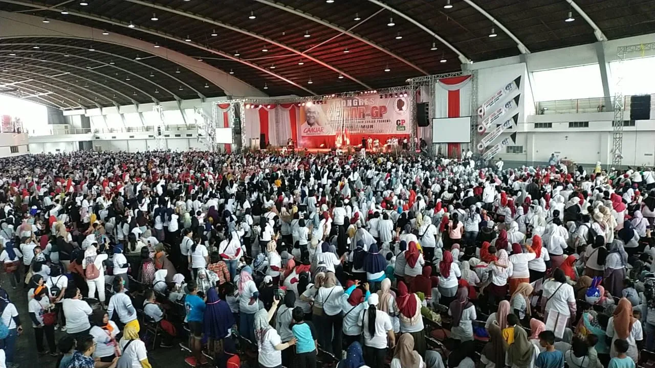 Hadiri Kongres Emak - emak, Ganjar Janji Perjuangkan Kesetaraan Hak Perempuan