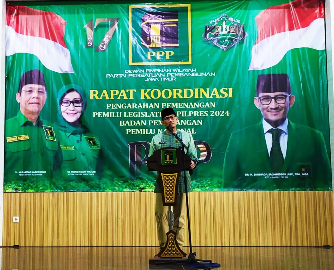 PPP Jatim Sebut Sandiaga Peluru Tajam, Bisa Bikin Lawan Kocar-kacir