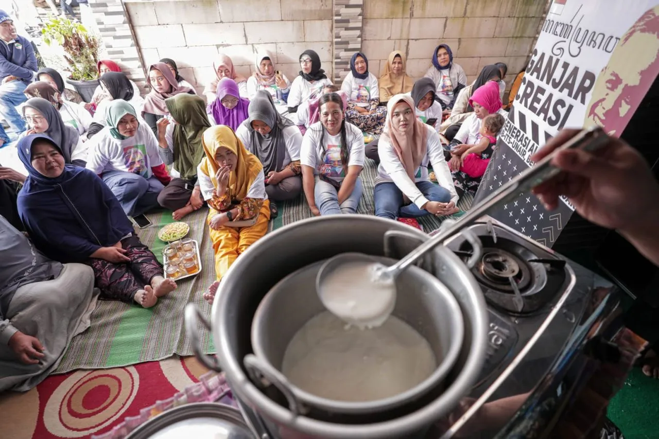 Ganjar Creasi Adakan Pelatihan Pembuatan Yoghurt Bareng Ibu-Ibu di Bumi Aji