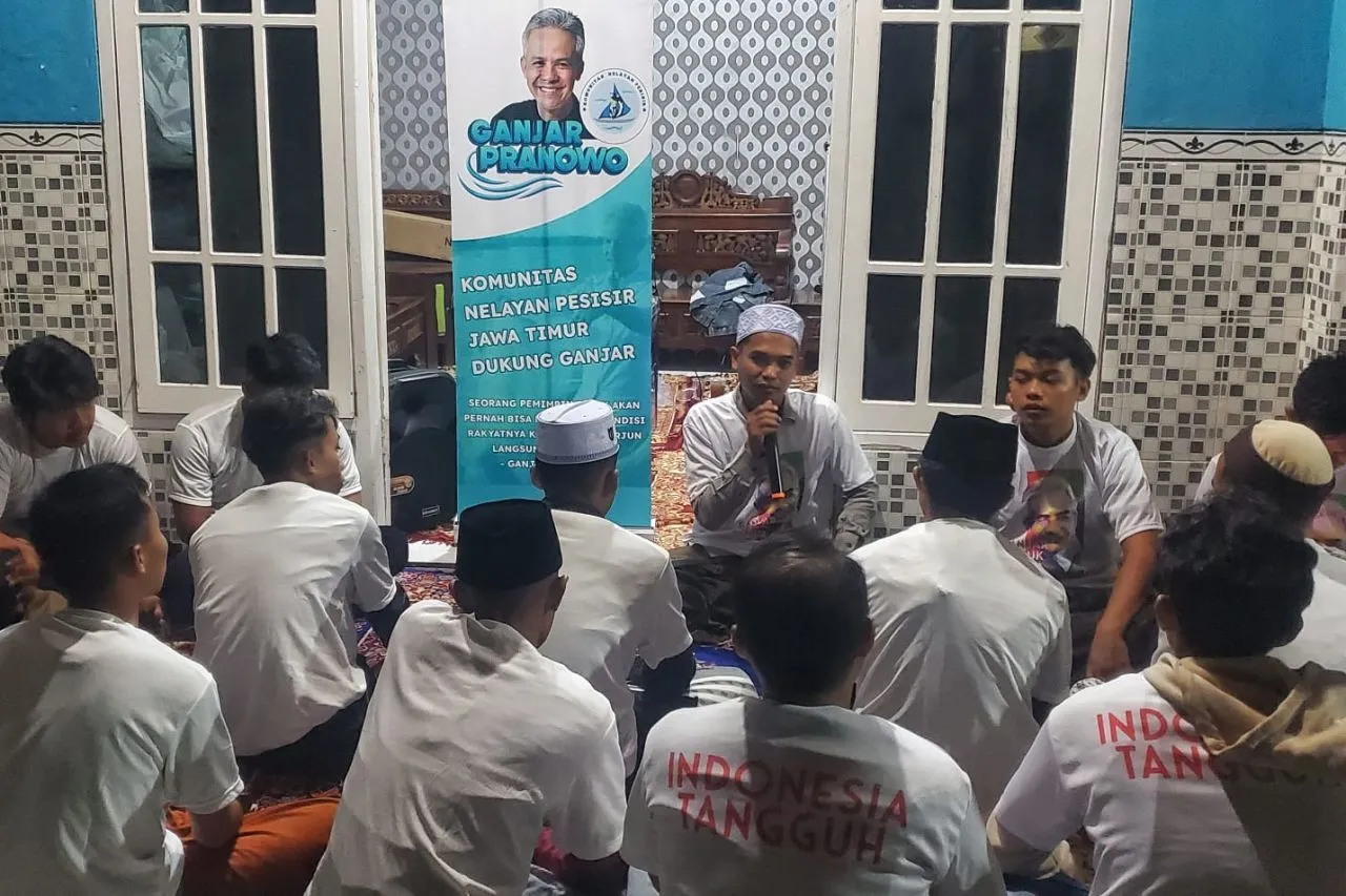 Komunutas Nelayan Pendukung Ganjar Gelar Diskusi Peningkatan Kapasitas Garam di Sampang, Jawa Timur
