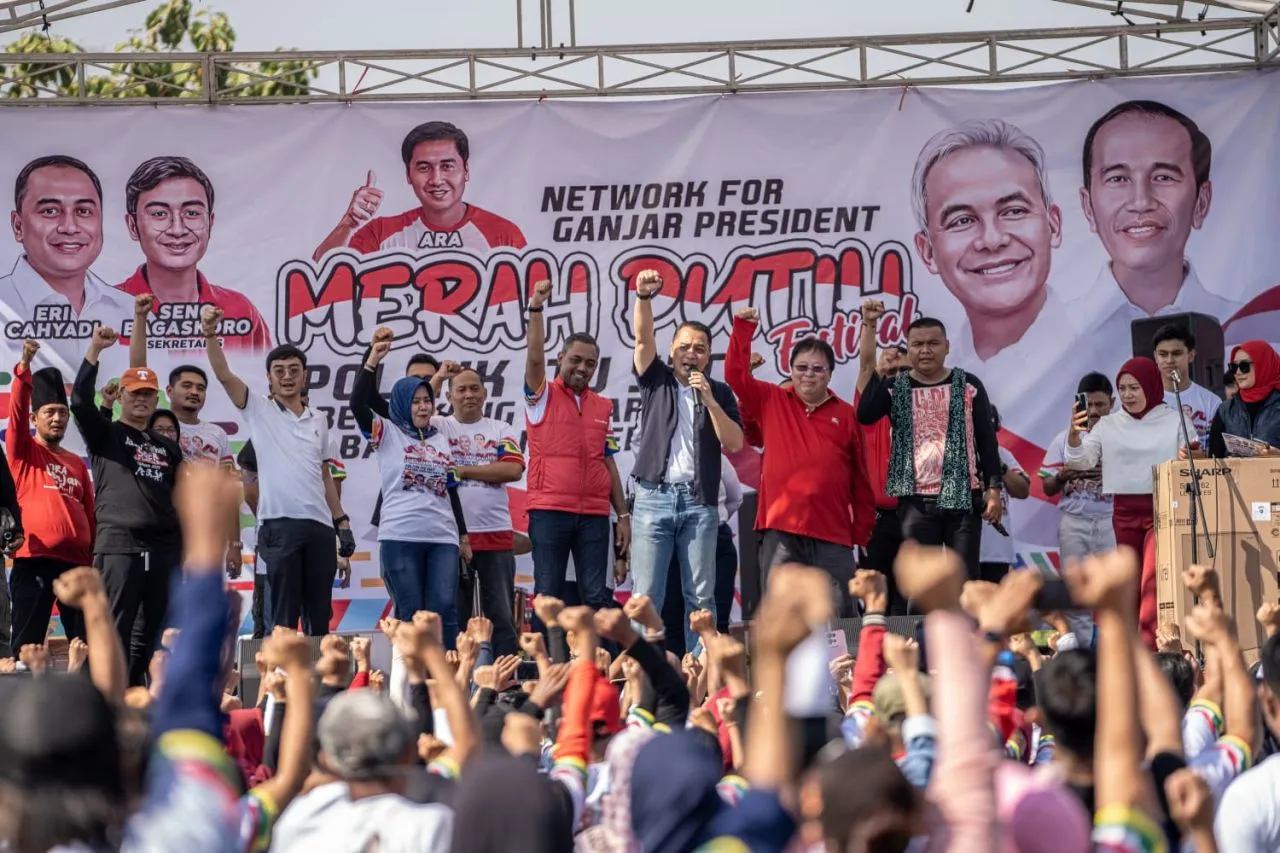 Eri Cahyadi Bersama Puluhan Ribu Relawan Satukan Tekad Menangkan Ganjar Pranowo