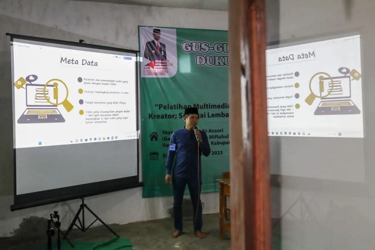 Gus-Gus Ganjar Gelar Pelatihan Multimedia untuk Pengurus Ponpes Se- Bondowoso