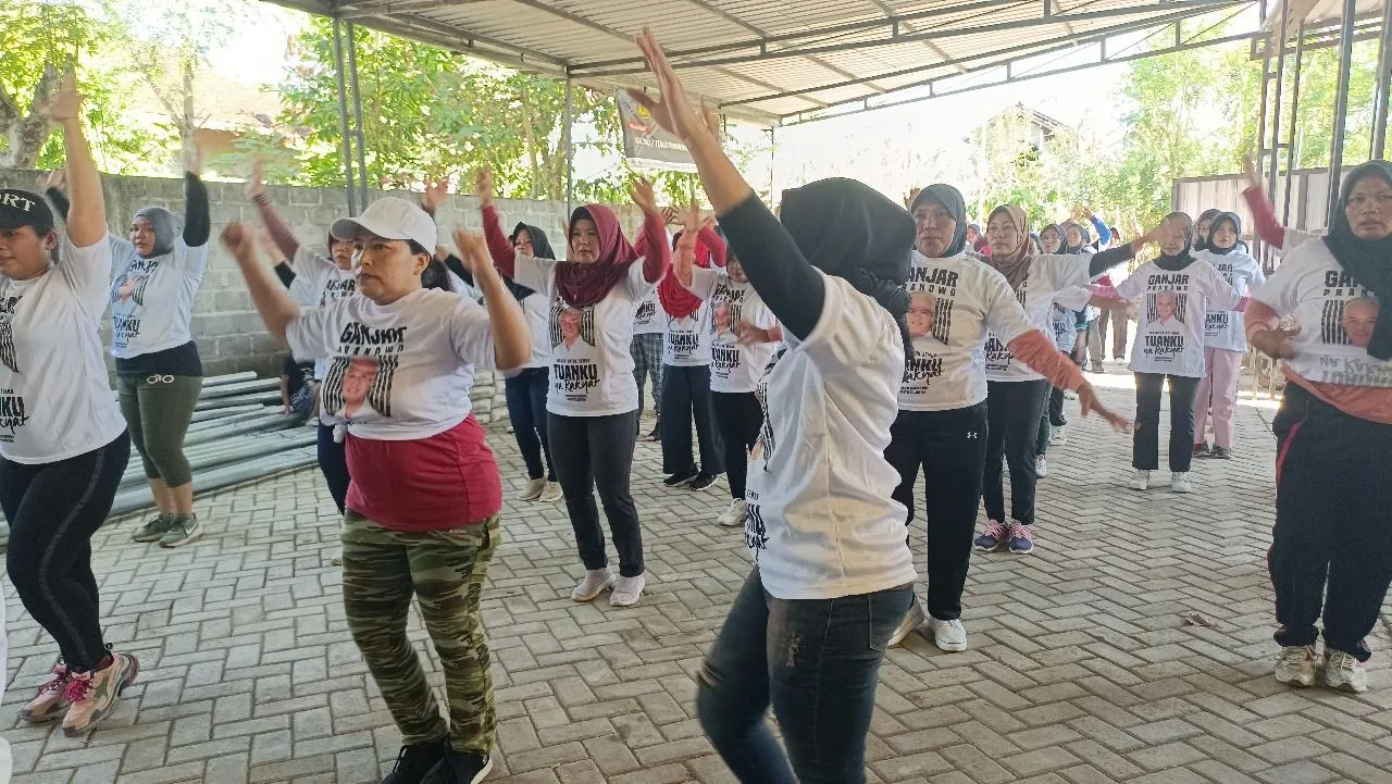 Kebahagiaan Ibu-Ibu Setelah Ikut Senam Ceria Kowarteg Ganjar: Badan Lebih Bugar