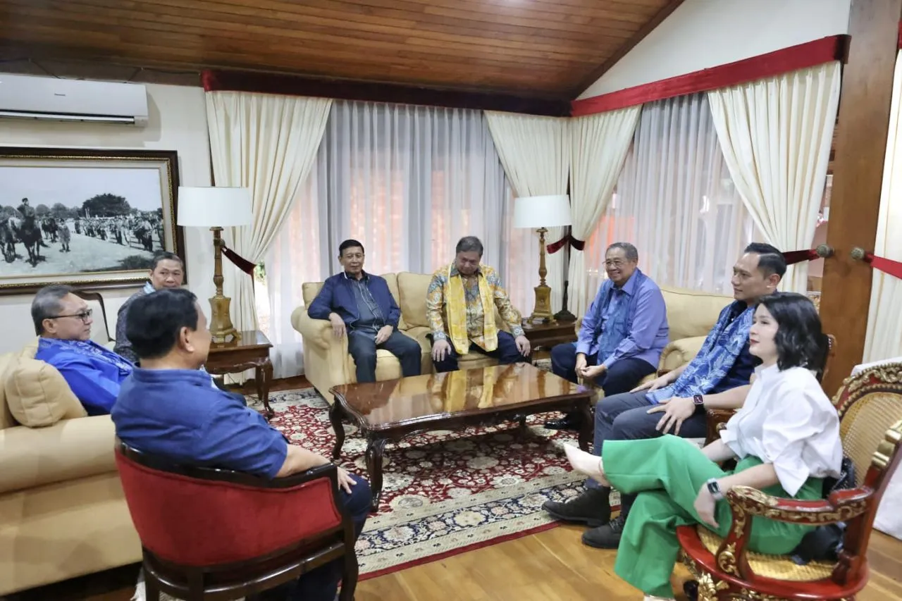 Setelah Menerima Prabowo di Cikeas, SBY dan AHY Sambangi Prabowo di Hambalang